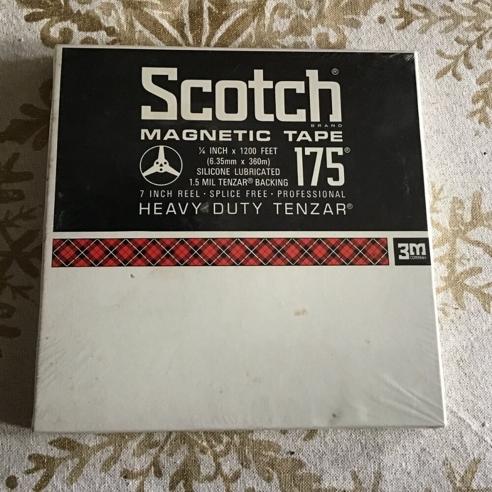 NOS Scotch Magnetic Tape 175 - Brand New - Recording Tape - 7" Reel
